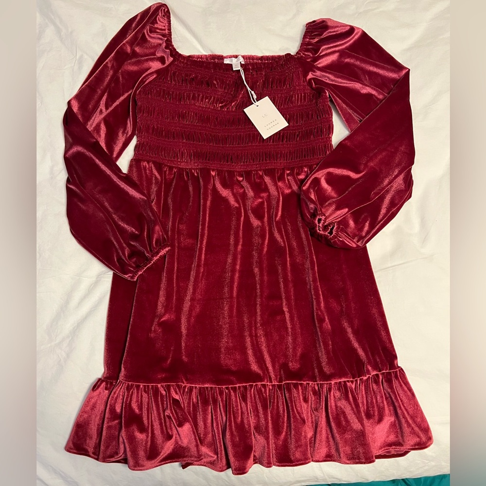 LC Lauren Conrad Velvet Dress